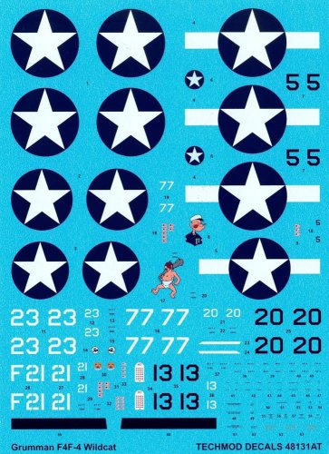 Przejdź do produktu Techmod 48131 - 1:48 Grumman F4F-4 Wildcat