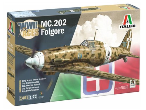 Przejdź do produktu Italeri 1481 - 1:72 MC.202 Folgore WWII Aces