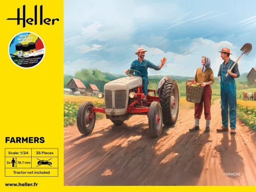 Przejdź do produktu Heller 58752 - 1:24 Farmers - figurki z farbami