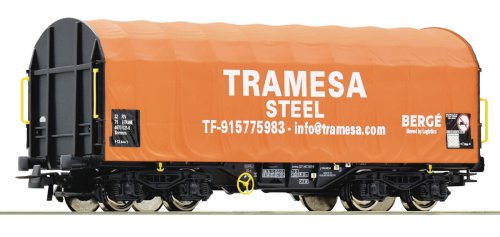 Przejdź do produktu Roco 76439 H0 - Wagon towarowy z plandeką typu Shimmns, Tramesa Steel, ep.VI