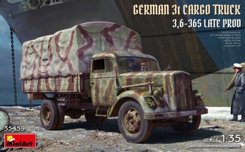 Przejdź do produktu Miniart 35459 - 1:35 German 3t Cargo Truck 3,6-36S Late Prod