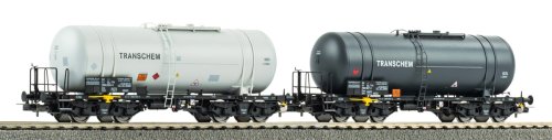 Przejdź do produktu PIKO 28312 H0 - Zestaw 2 wagonów cystern typu 406Rb, Transchem, ep.VI