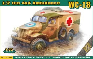 Ace 72596 - 1:72 1/2 Ton 4x4 Ambulance WC-18