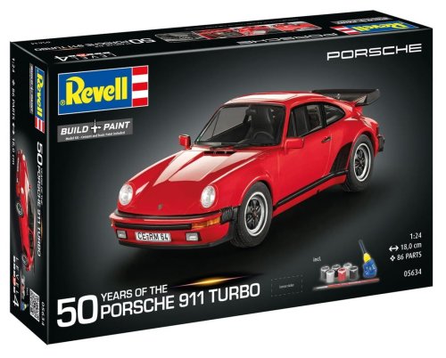 Przejdź do produktu Revell 05634 - 1:24 Porsche 911 Turbo 50th Anniversary model z farbami