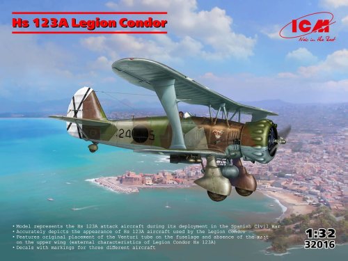 Przejdź do produktu ICM 32016 - 1:32 Hs 123A-1 Legion Condor