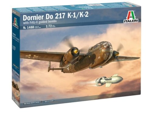 Przejdź do produktu Italeri 1488 - 1:72 Dornier Do 217 K-1/K-2 with Fritz X guided bomb