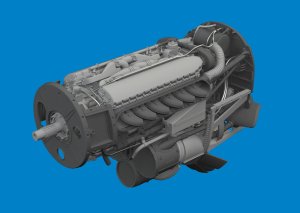 Eduard 6481130 - 1:48 P-40N engine Print 3D