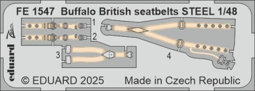 Przejdź do produktu Eduard FE1547 - 1:48 Buffalo British seatbelts - Steel