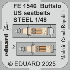 Przejdź do produktu Eduard FE1546 - 1:48 Buffalo US seatbelts - Steel