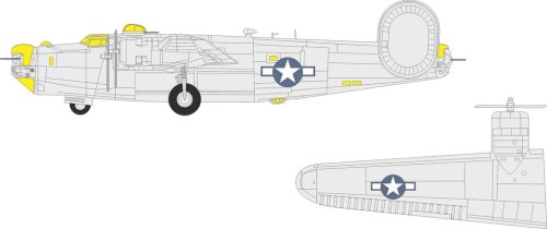 Przejdź do produktu Eduard CX696 - 1:72 B-24J US national insignia