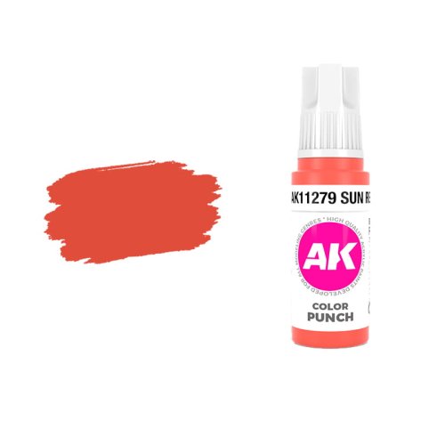 Przejdź do produktu AK Interactive 11279 - Farba akrylowa Sun Red Color Punch 17ml