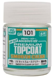 Mr.Hobby GH101 - Lakier matowy Premium Topcoat Smooth Clear UV Cut 18 ml
