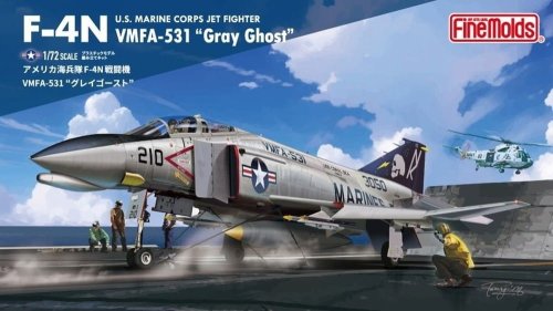 Przejdź do produktu Fine Molds FX04 - 1:72 F-4N US Marine Corps Jet Fighter VMFA-531 Gray Ghost
