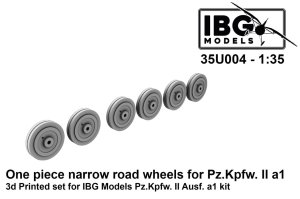 IBG 35U004 - 1:35 One piece narrow road wheels for Pz.Kpfw. II Ausf. A1