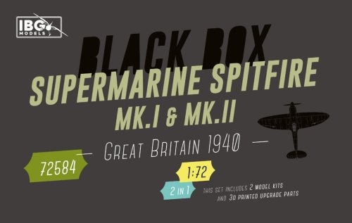 Przejdź do produktu IBG 72584 - 1:72 Supermarine Spitfire Mk.I & Mk.II - Great Britain 1940 - Black Box Limited Edition