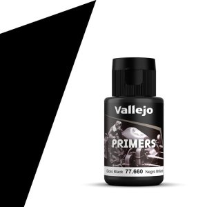 VALLEJO 77660 - Gloss Black Primer 32 ml - Metal Color