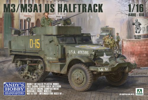 Przejdź do produktu Andy's Hobby Headquarters AHHQ-010 - 1:16 M3/M3A1 US Halftrack