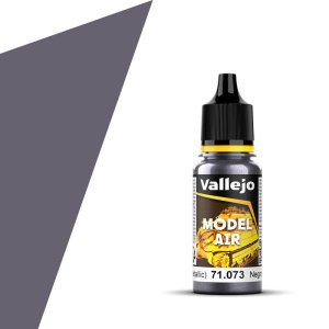 VALLEJO 71073 - Farba akrylowa Black (Metallic) 17 ml - Model Air