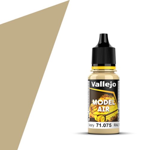 Przejdź do produktu VALLEJO 71075 - Farba akrylowa Ivory 17 ml (RAL1001) - Model Air