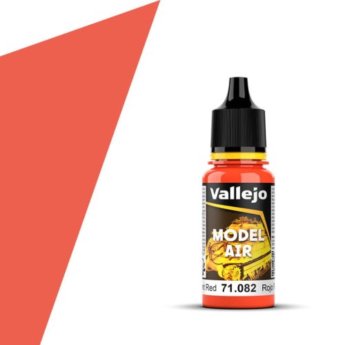 Przejdź do produktu VALLEJO 71082 - Farba akrylowa Fluorescent Red 17 ml (FS38903 RAL2005) - Model Air