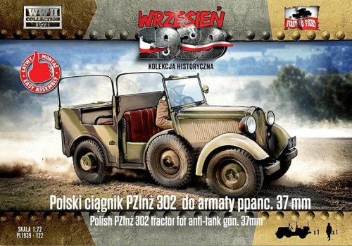 Przejdź do produktu First To Fight 122 - Wrzesień 1939 - 1:72 Polski ciągnik PZInż 302 do armaty ppanc. 37 mm - Gazetka w zestawie z modelem