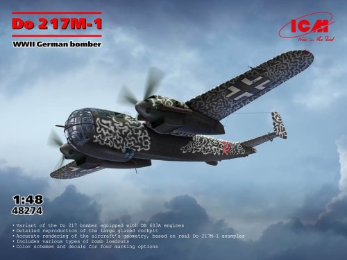 Przejdź do produktu ICM 48274 - 1:48 Do 217M-1 WWII German Bomber