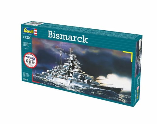 Przejdź do produktu Revell 75802 - 1:1200 German Battleship Bismarck model z farbami