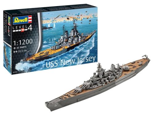 Przejdź do produktu Revell 75183 - 1:1200 Battleship USS New Jersey model z farbami