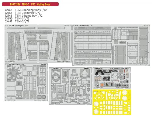 Przejdź do produktu Eduard BIG72186 - 1:72 TBM-3