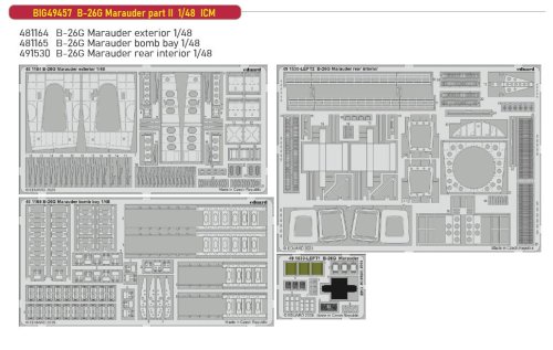 Przejdź do produktu Eduard BIG49457 - 1:48 B-26G Marauder part II