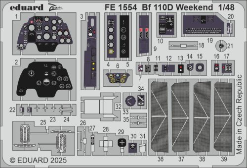 Przejdź do produktu Eduard FE1554 - 1:48 Bf 110D Weekend