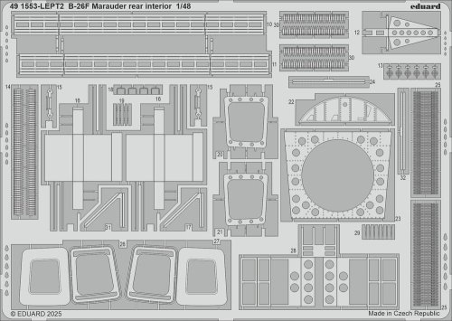 Przejdź do produktu Eduard 491553 - 1:48 B-26F Marauder rear interior