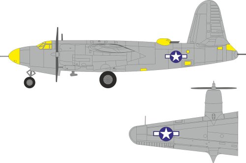 Przejdź do produktu Eduard EX1138 - 1:48 B-26F Marauder US national insignia