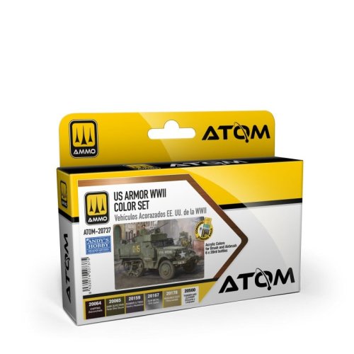 Przejdź do produktu Ammo Mig 20737 - Zestaw farb Atom US Armor WWII Colour