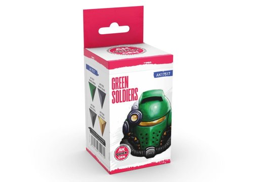 Przejdź do produktu AK Interactive 17517 - Zestaw farb Quick Gen Green Soldiers