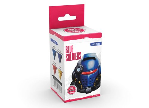 Przejdź do produktu AK Interactive 17516 - Zestaw farb Quick Gen Blue Soldiers