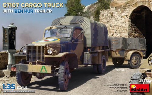 Przejdź do produktu Miniart 35372 - 1:35 G7107 Cargo Truck w/ Ben Hur Trailer