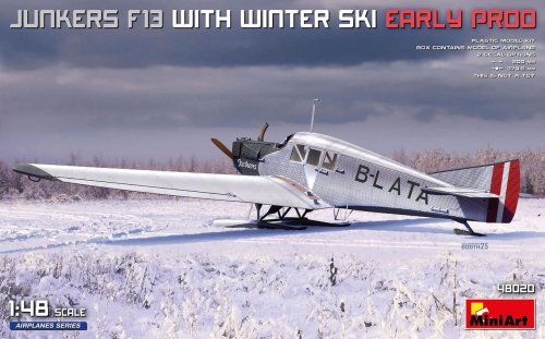 Przejdź do produktu Miniart 48020 - 1:48 Junkers F13 w/ Winter Ski Early Prod