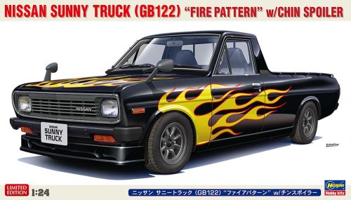 Przejdź do produktu Hasegawa 20751 - 1:24 Nissan Sunny Truck GB122 Fire Pattern w/Chin Spoiler