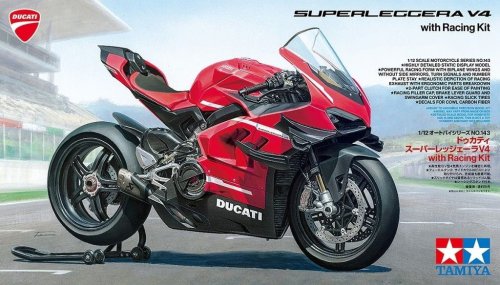 Przejdź do produktu Tamiya 14143 - 1:12 Ducati Superleggera V4 with Racing Kit