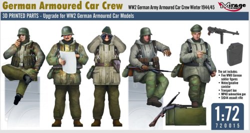 Przejdź do produktu Mirage 720015 - 1:72 German Armoured Car Crew