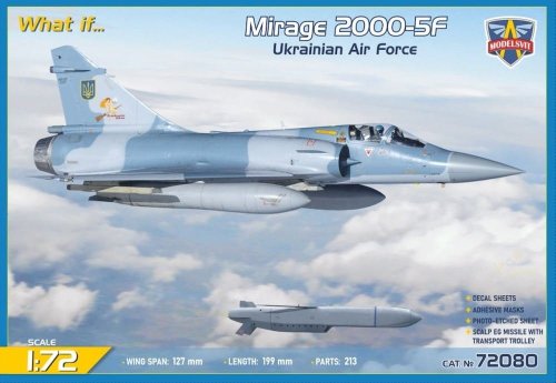 Przejdź do produktu Modelsvit 72080 - 1:72 Mirage 2000-5F Ukrainian Air Force - What if