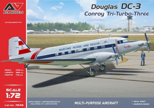 Przejdź do produktu A&A Models 7246 - 1:72 Douglas DC-3 Conroy Tri-Turbo-Three