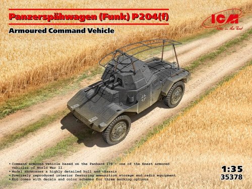 Przejdź do produktu ICM 35378 - 1:35 Panzerspähwagen Funk P204f Armoured Command Vehicle