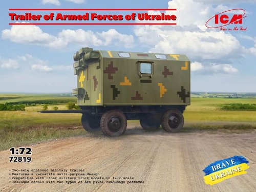 Przejdź do produktu ICM 72819 - 1:72 Trailer of Armed Forces of Ukraine