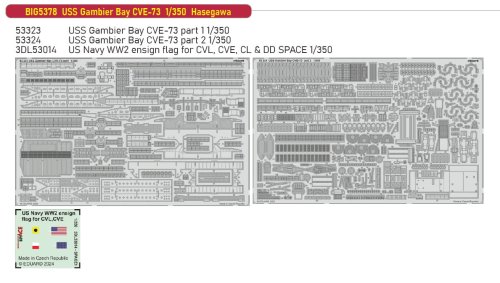Przejdź do produktu Eduard BIG5378 - 1:350 USS Gambier Bay CVE-73