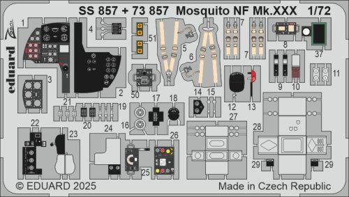 Przejdź do produktu Eduard SS857 - 1:72 Mosquito NF Mk.XXX