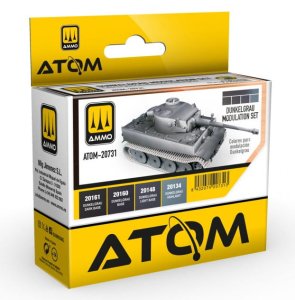 Ammo Mig 20731 - Zestaw farb Atom Dunkelgrau Modulation