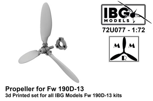 Przejdź do produktu IBG 72U077 - 1:72 Propeller for Fw 190D-13