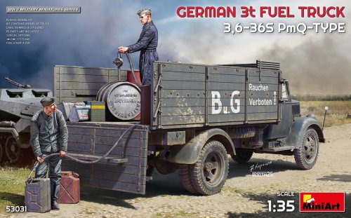 Przejdź do produktu Miniart 53031 - 1:35 German 3t Fuel Truck 3,6-36S PmQ-Type